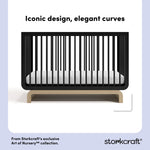Santorini black with driftwood crib design callout