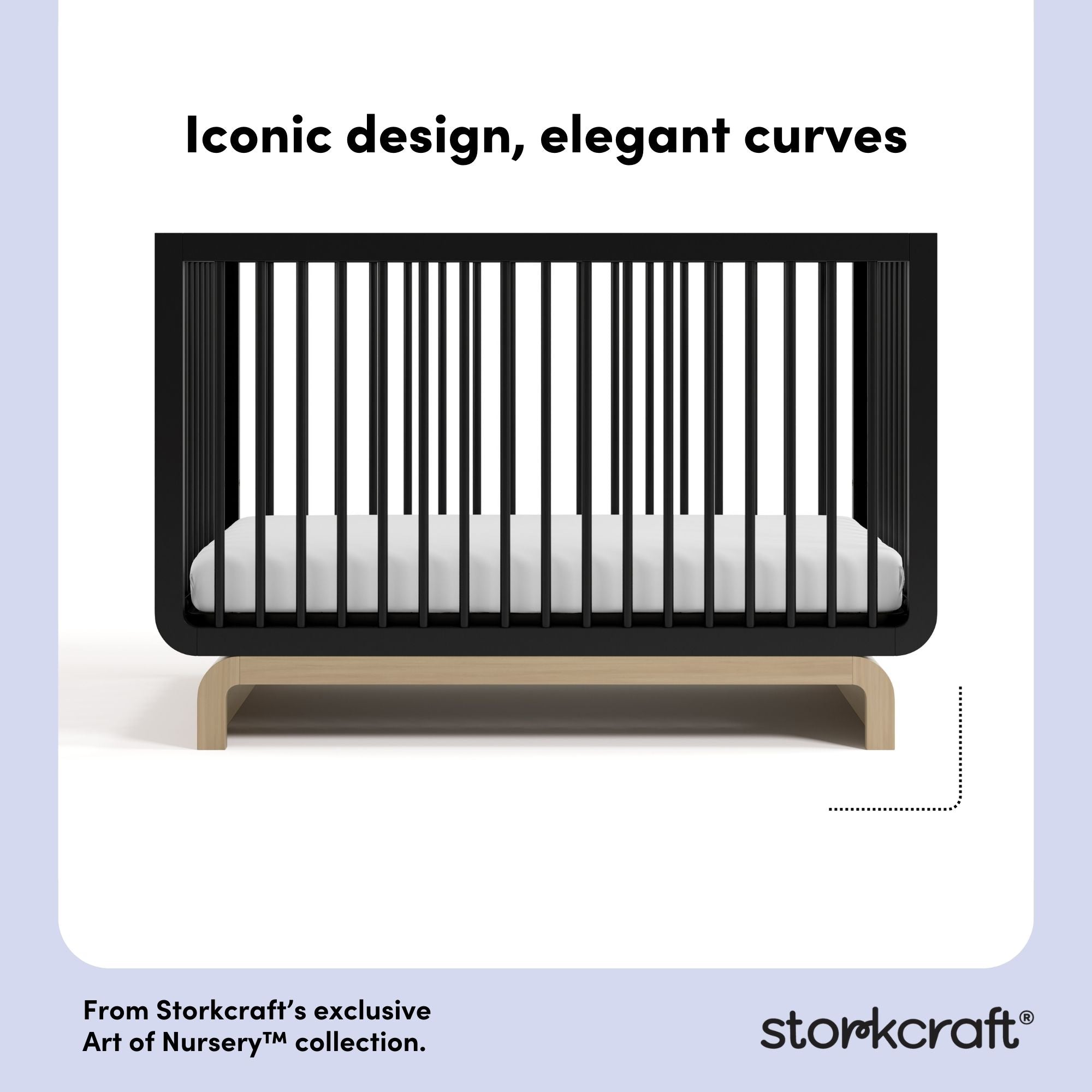 Santorini black with driftwood crib design callout