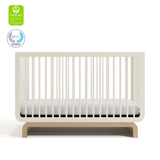 Santorini frosted oat with driftwood crib with GGG and PTPA logos on top left