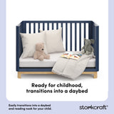 Santos midnight blue with natural daybed conversion callout