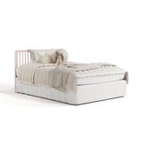 Casablanca blush crib with drawer converted to full-size bed