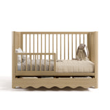 Casablanca driftwood crib converted to toddler bed
