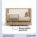 Casablanca driftwood crib toddler guardrail callout