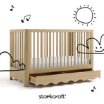 Caablanca driftwood crib with black doodles overlaid on images