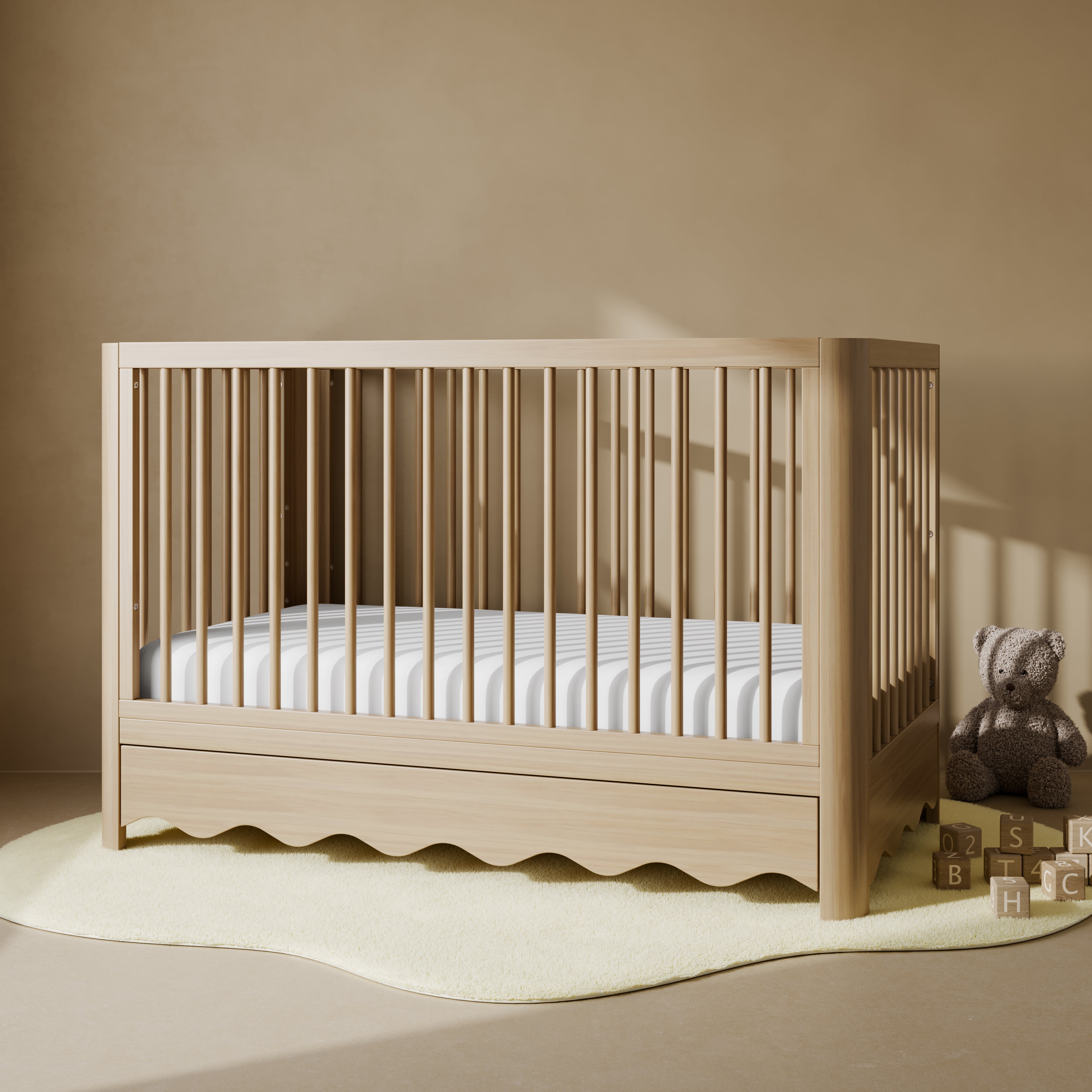 Storkcraft® Casablanca™ Deluxe 5-in-1 Convertible Crib with Drawer.