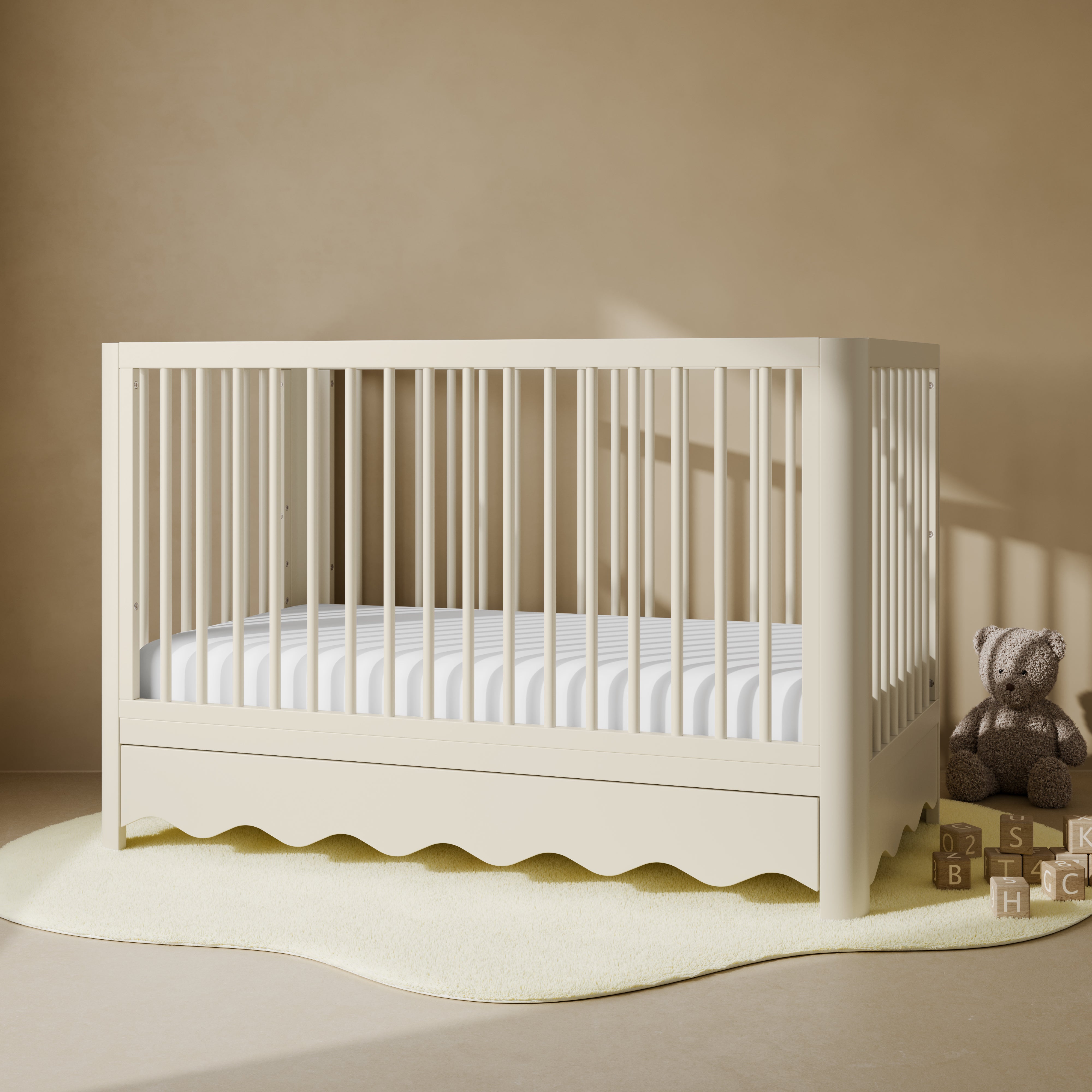 Storkcraft® Casablanca™ Deluxe 5-in-1 Convertible Crib with Drawer.