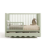 Casablanca sage crib converted to toddler bed