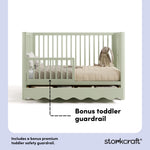 Casablanca sage crib toddler guardrail callout