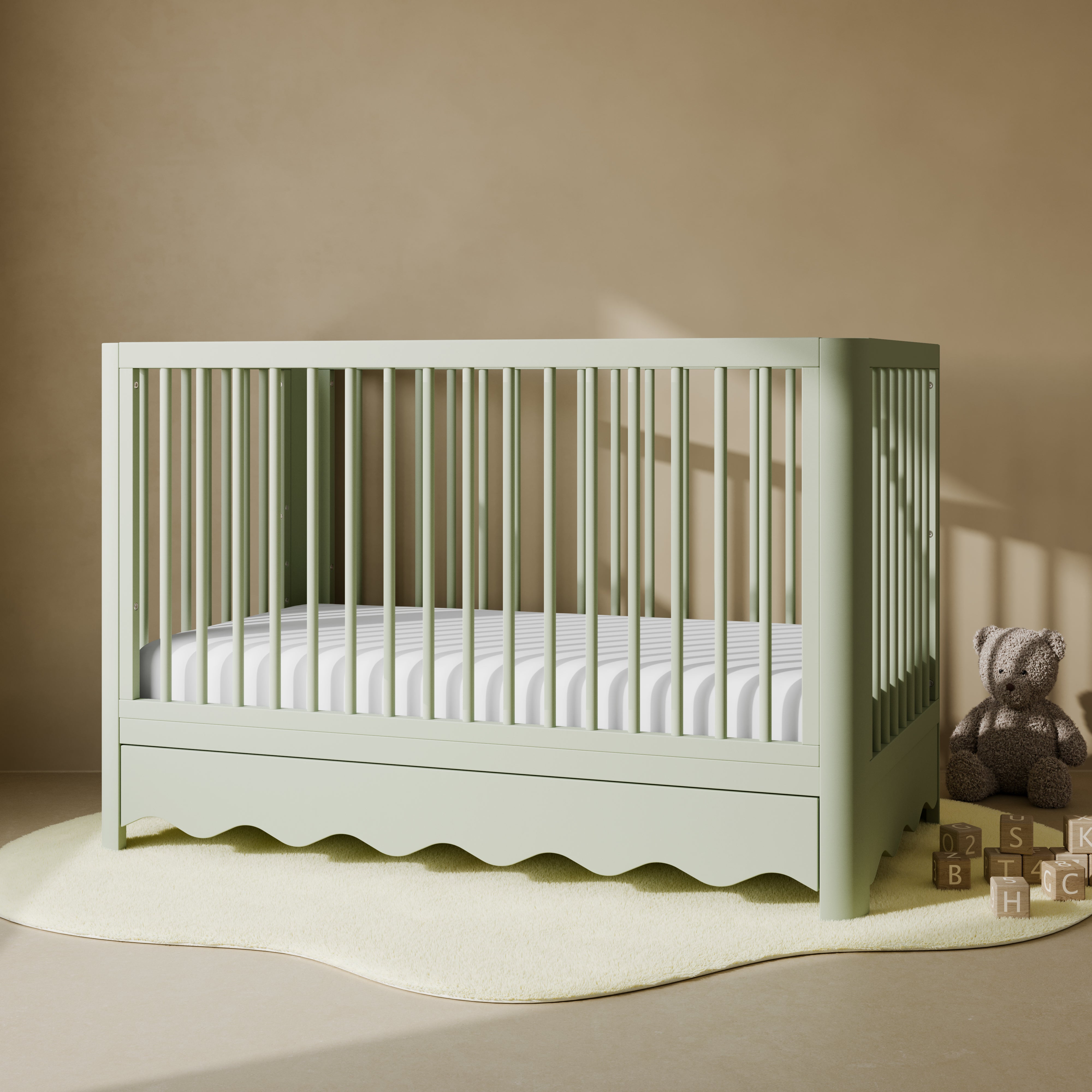 Storkcraft® Casablanca™ Deluxe 5-in-1 Convertible Crib with Drawer.