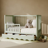 Casablanca sage crib with drawer converted to toddler bed