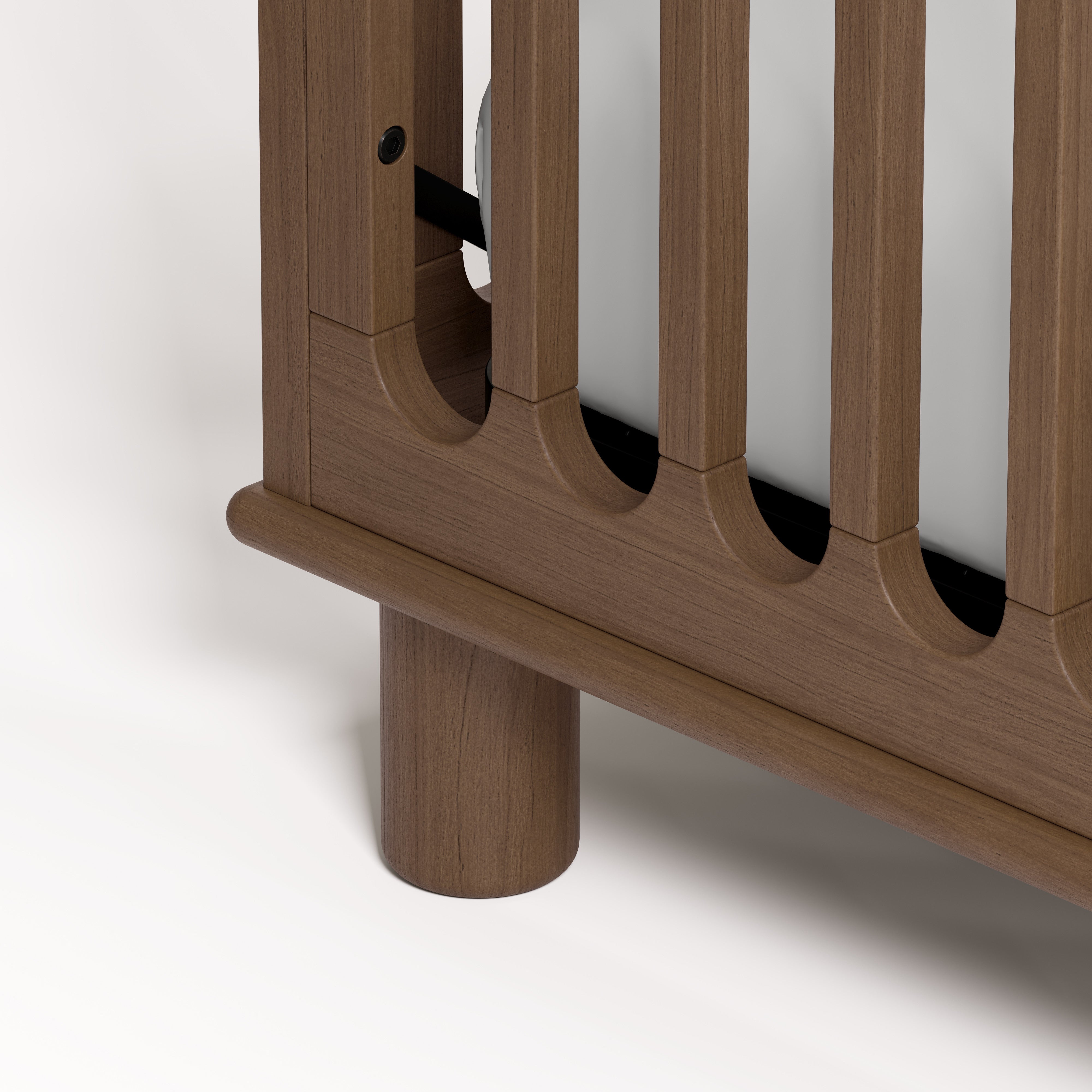 Sicily hazelnut crib close up of rounded feet