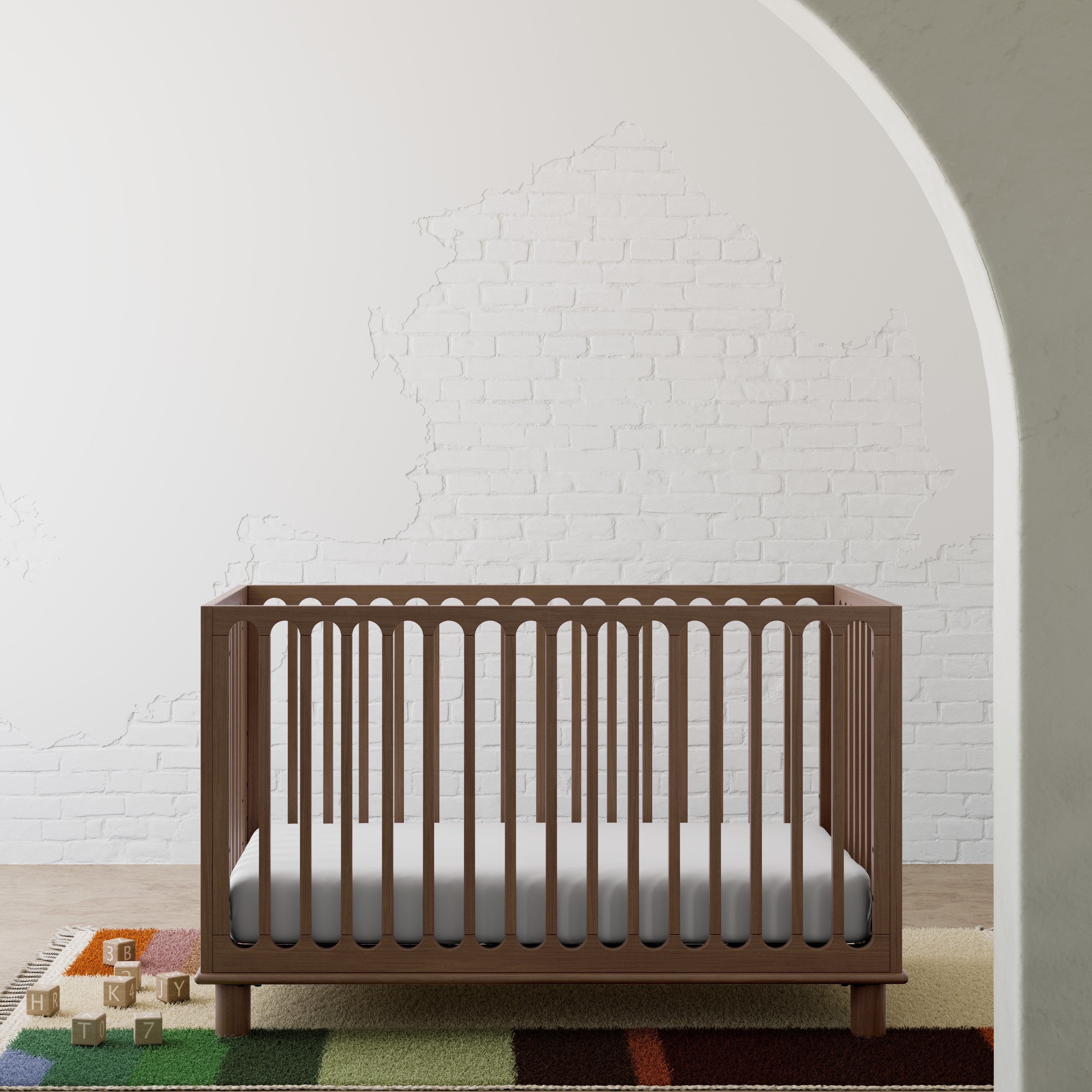Sicily hazelnut crib in a nursery