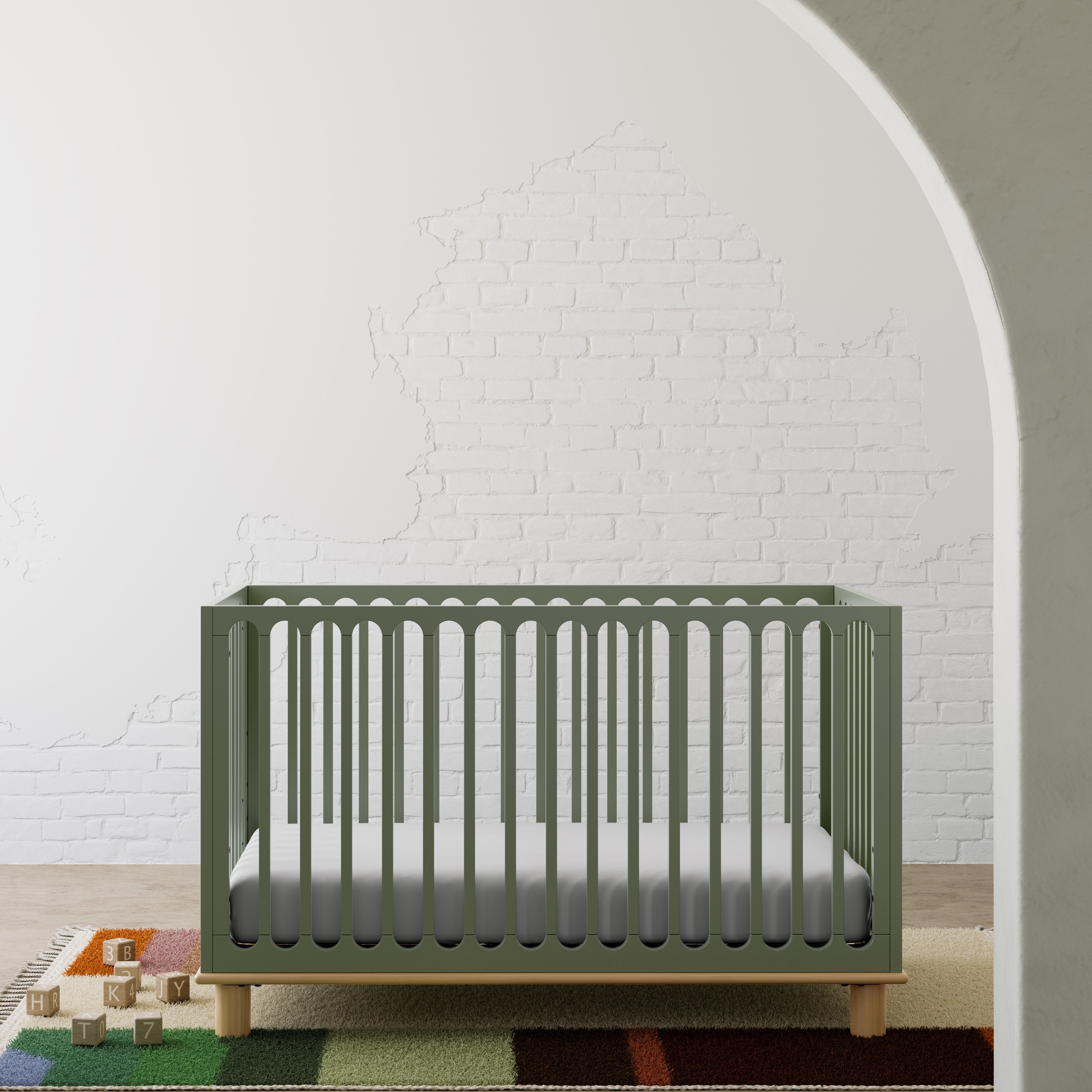 Sicily olive with driftwood crib in a nursery