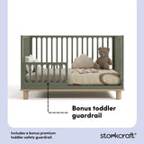 Lit bébé convertible 3 en 1 Storkcraft® Sicily Deluxe avec barrière de sécurité pour tout-petits