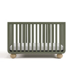 Amalfi olive with driftwood crib front view