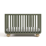 Amalfi olive with driftwood crib front view