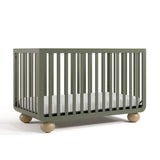 Amalfi olive with driftwood crib angle view