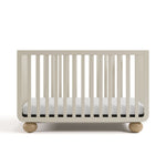 Amalfi frosted oat with driftwood crib front view