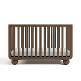 Amalfi hazelnut crib front view