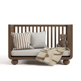 Amalfi hazelnut crib converted to daybed
