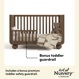 Amalfi hazelnut crib bonus guardrail callout