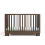 Sorrento hazelnut crib front view