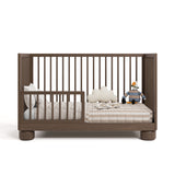 Sorrento hazelnut crib converted to toddler bed