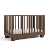 Sorrento hazelnut crib angle view