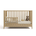 Mallorca driftwood crib converted to toddler bed