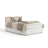 Mallorca driftwood crib converted to full bed