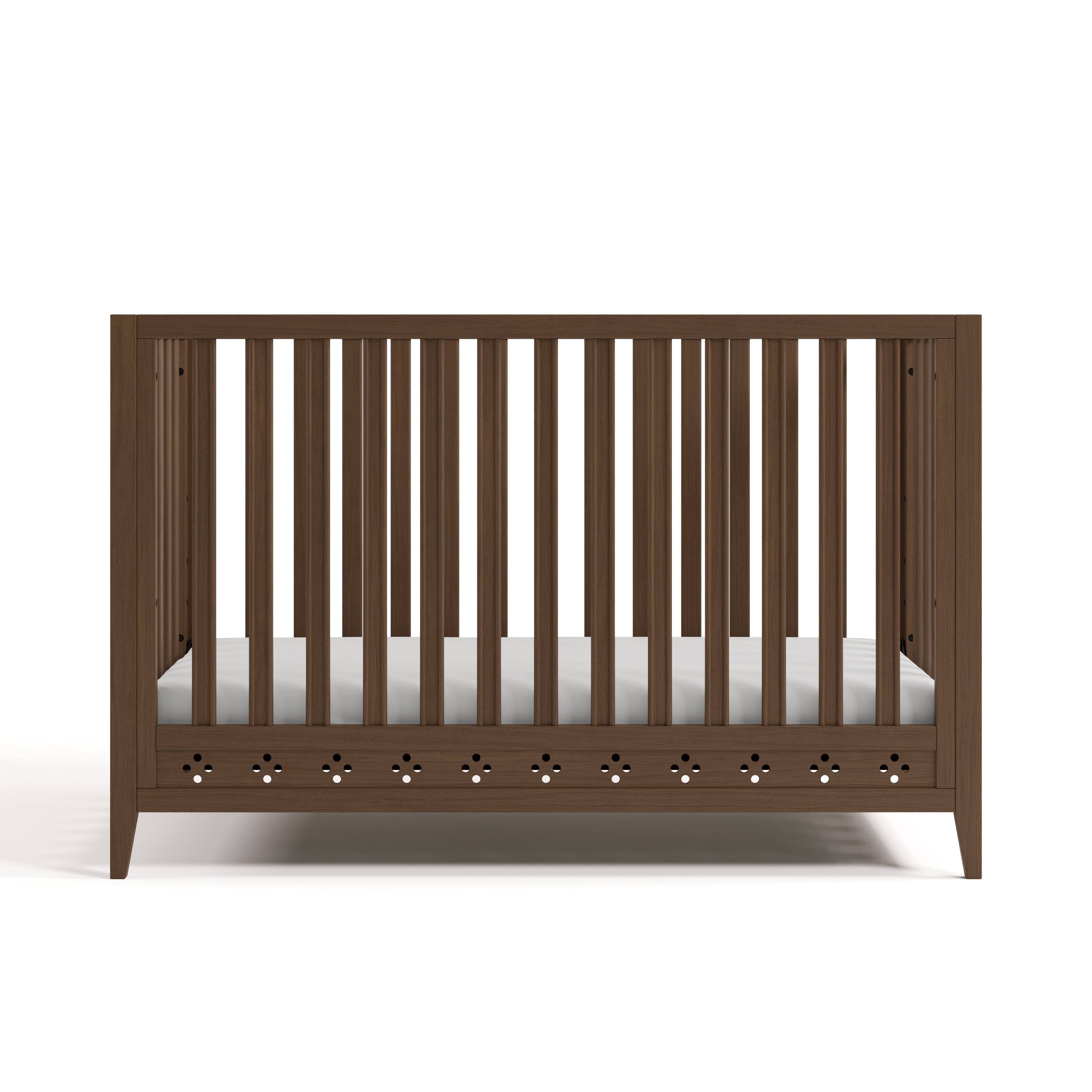 Mallorca Crib in Hazelnut front facing image