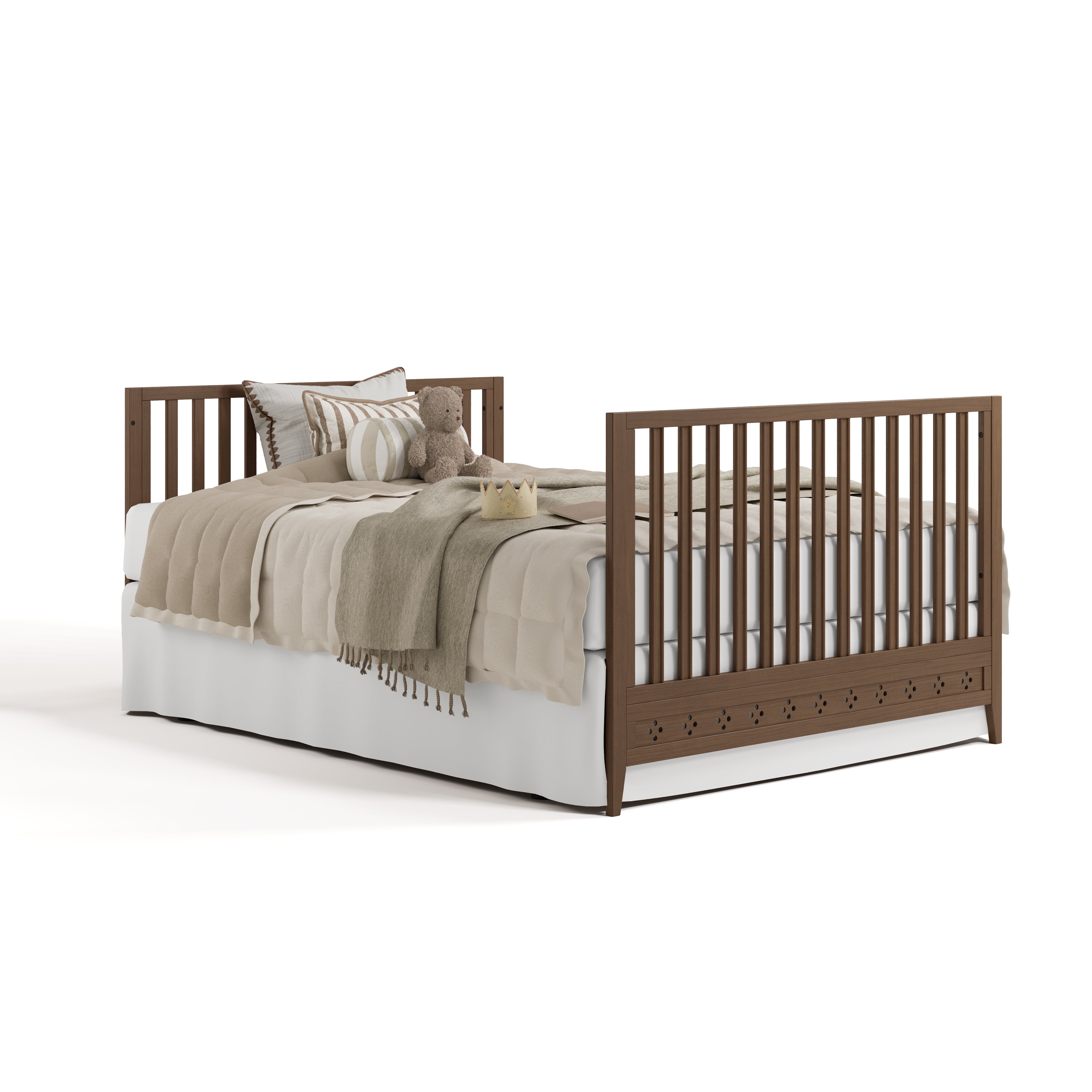 Mallorca Crib in Hazelnut full bed image