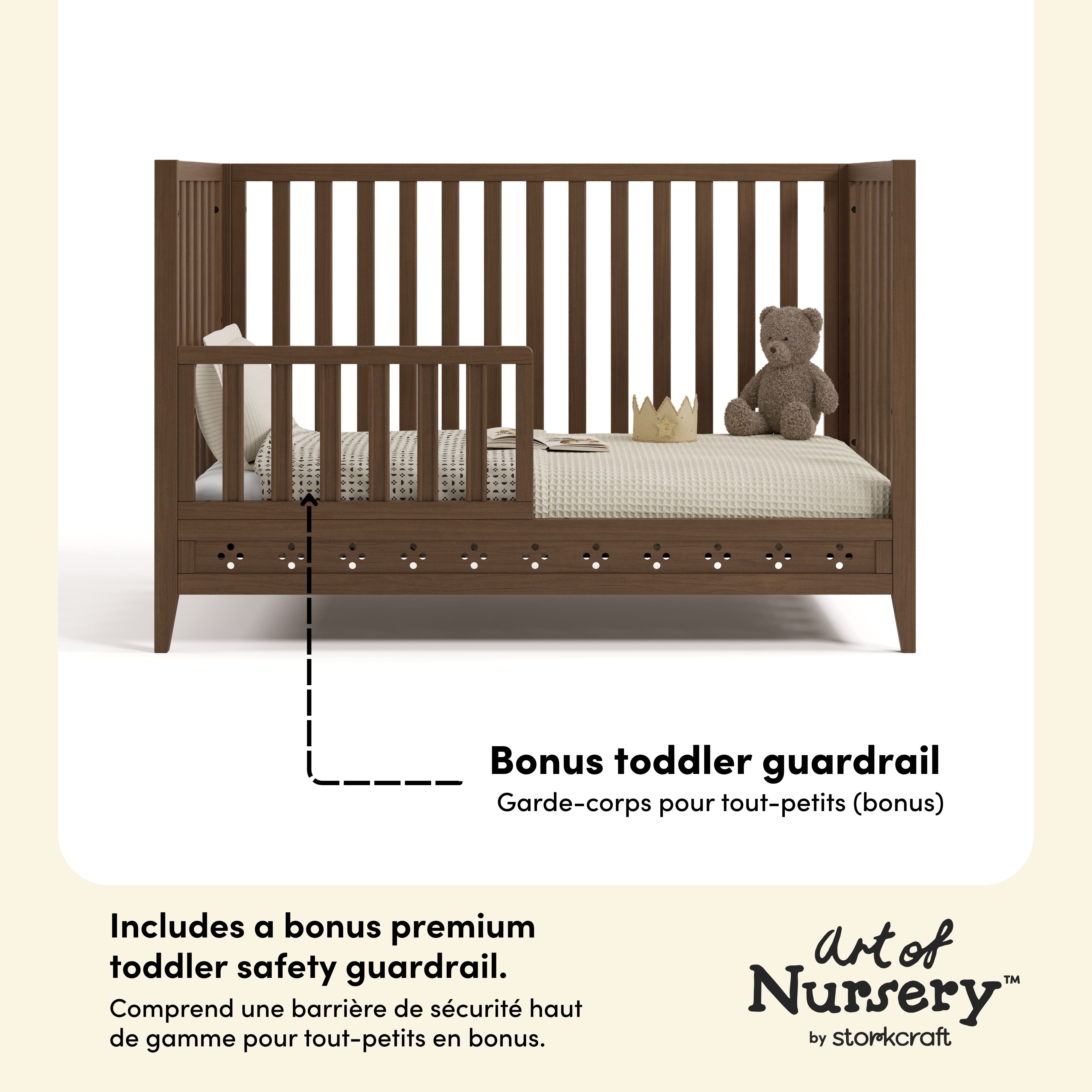 Mallorca Crib in Hazelnut Callout image