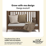 Mallorca Crib in Hazelnut Callout image