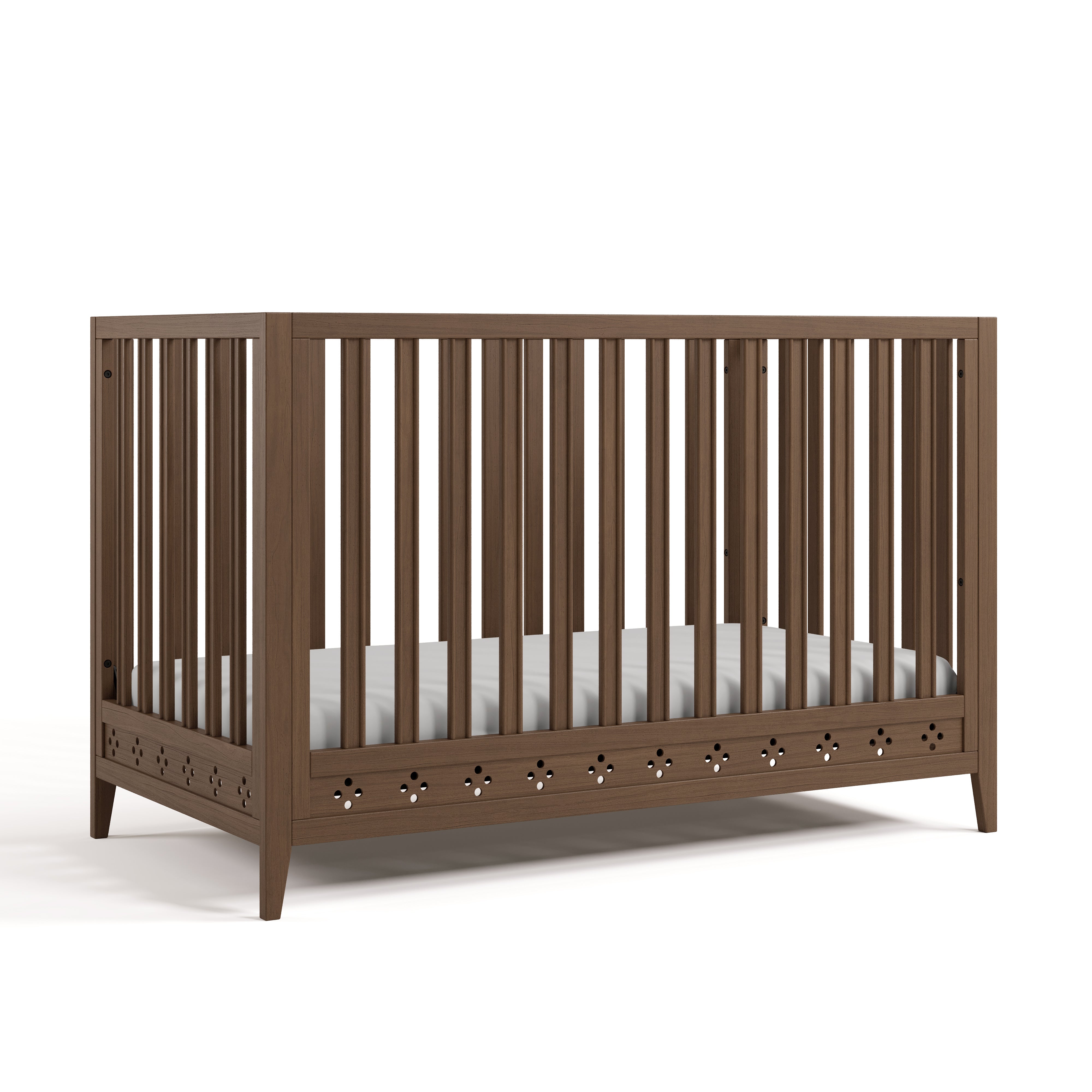 Mallorca Crib in Hazelnut angled image