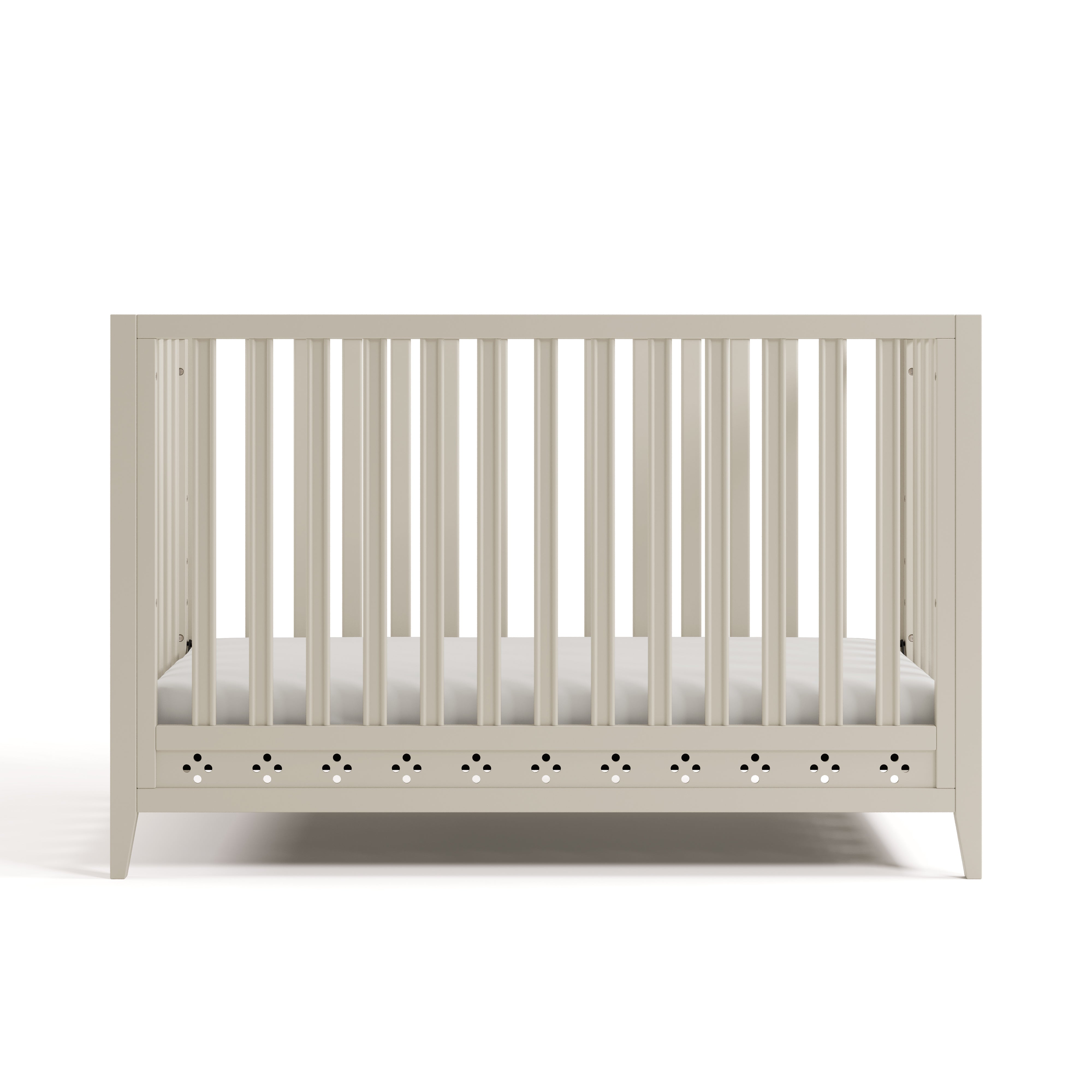 Mallorca Crib in Frosted Oat front facing image
