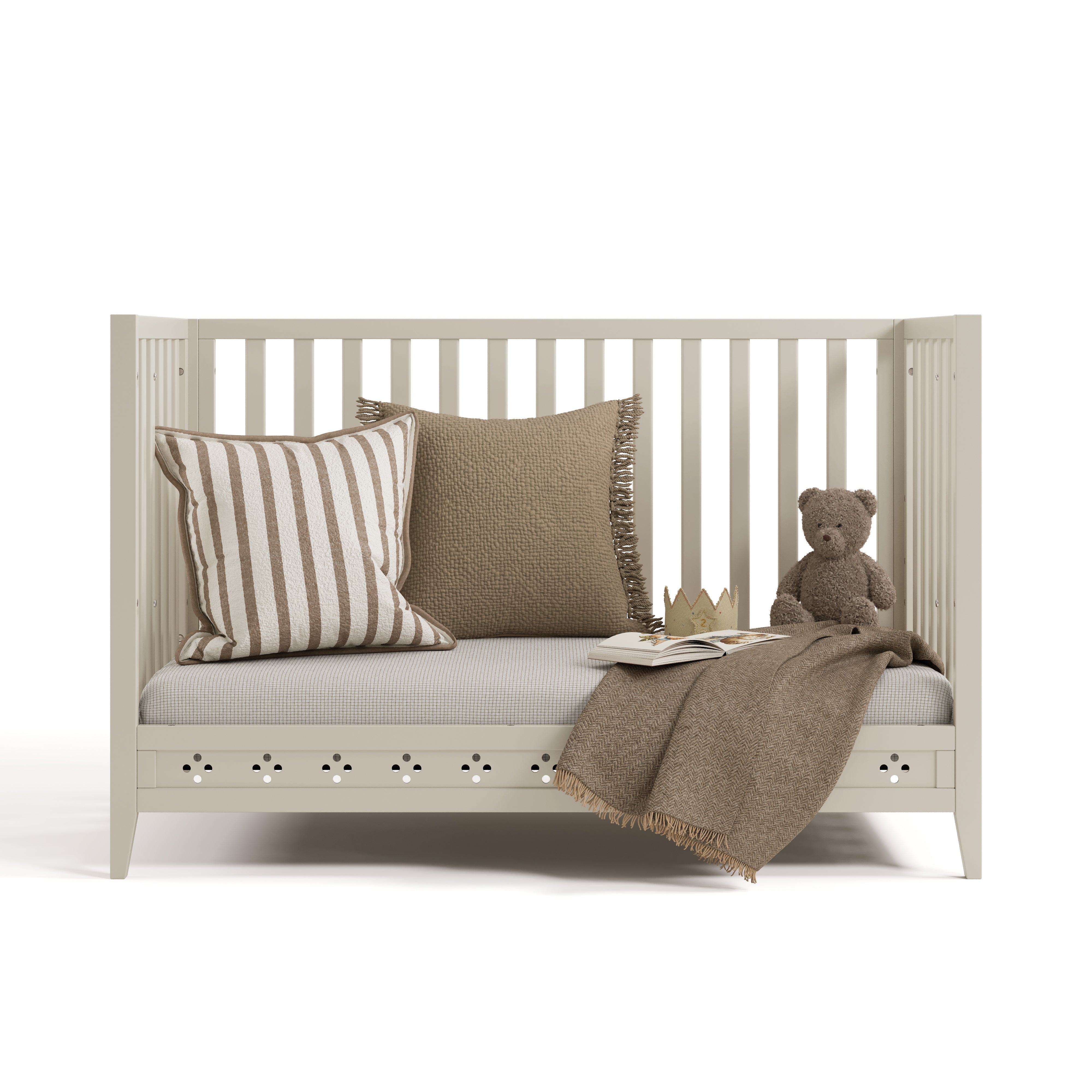 Mallorca Crib in Frosted Oat daybed image