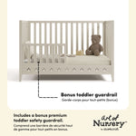 Mallorca Crib in Frosted Oat callout image