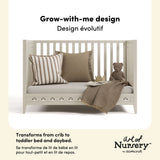 Mallorca Crib in Frosted Oat callout image