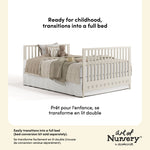 Mallorca Crib in Frosted Oat callout image