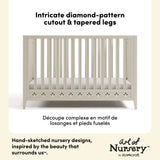 Mallorca Crib in Frosted Oat callout image