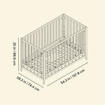 Mallorca Crib in Hazelnut dimension image