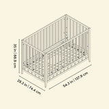 Mallorca Crib in Hazelnut dimension image