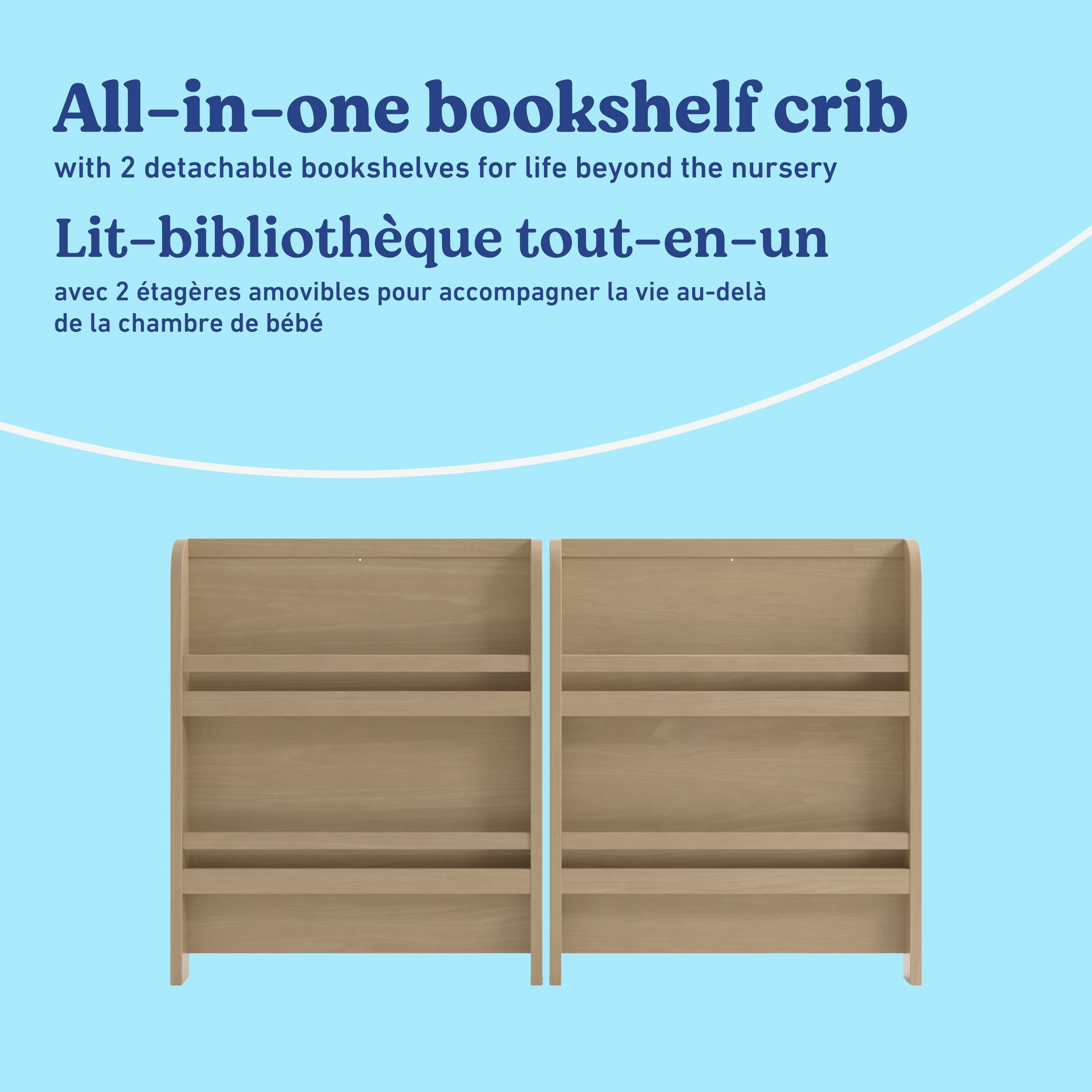 Read-with-me driftwood crib bookshelf callout