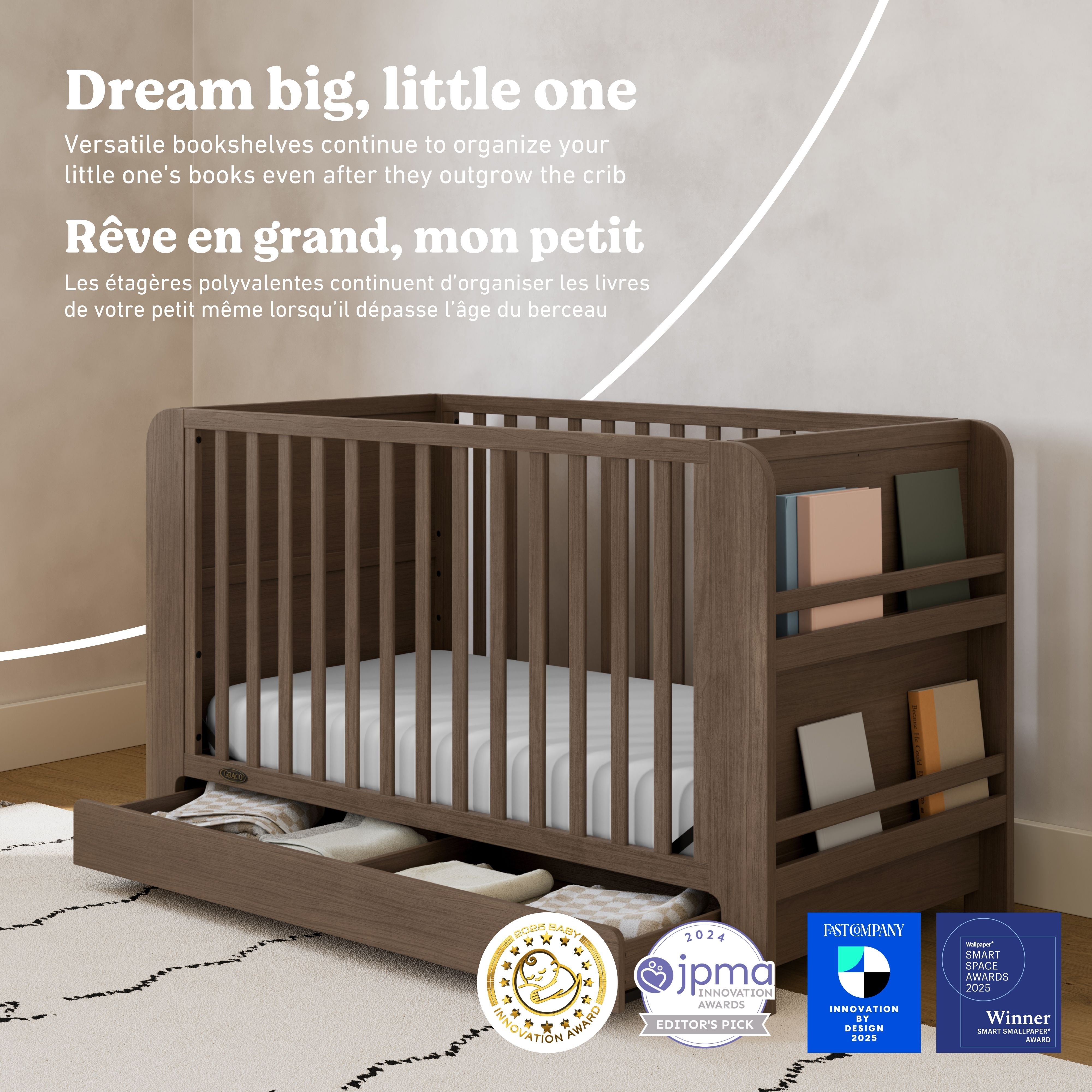 Read-with-me hazelnut crib style callout