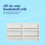 Read-with-me white with driftwood crib bookcase callout