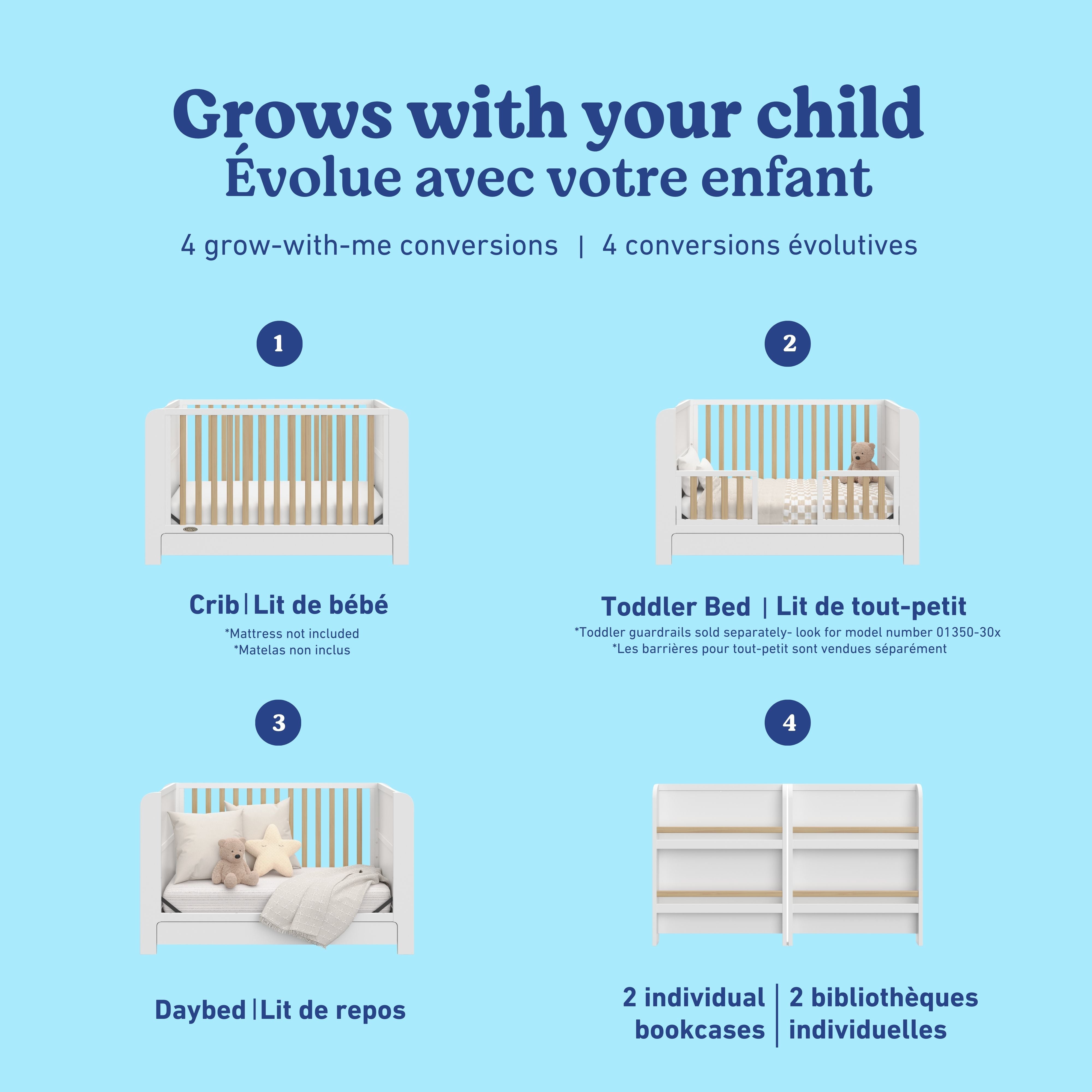 Read-with-me white with driftwood crib conversions callout