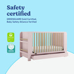Read-with-me blush with driftwood crib certifications callout
