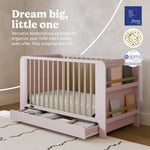 Read-with-me blush with driftwood crib callout