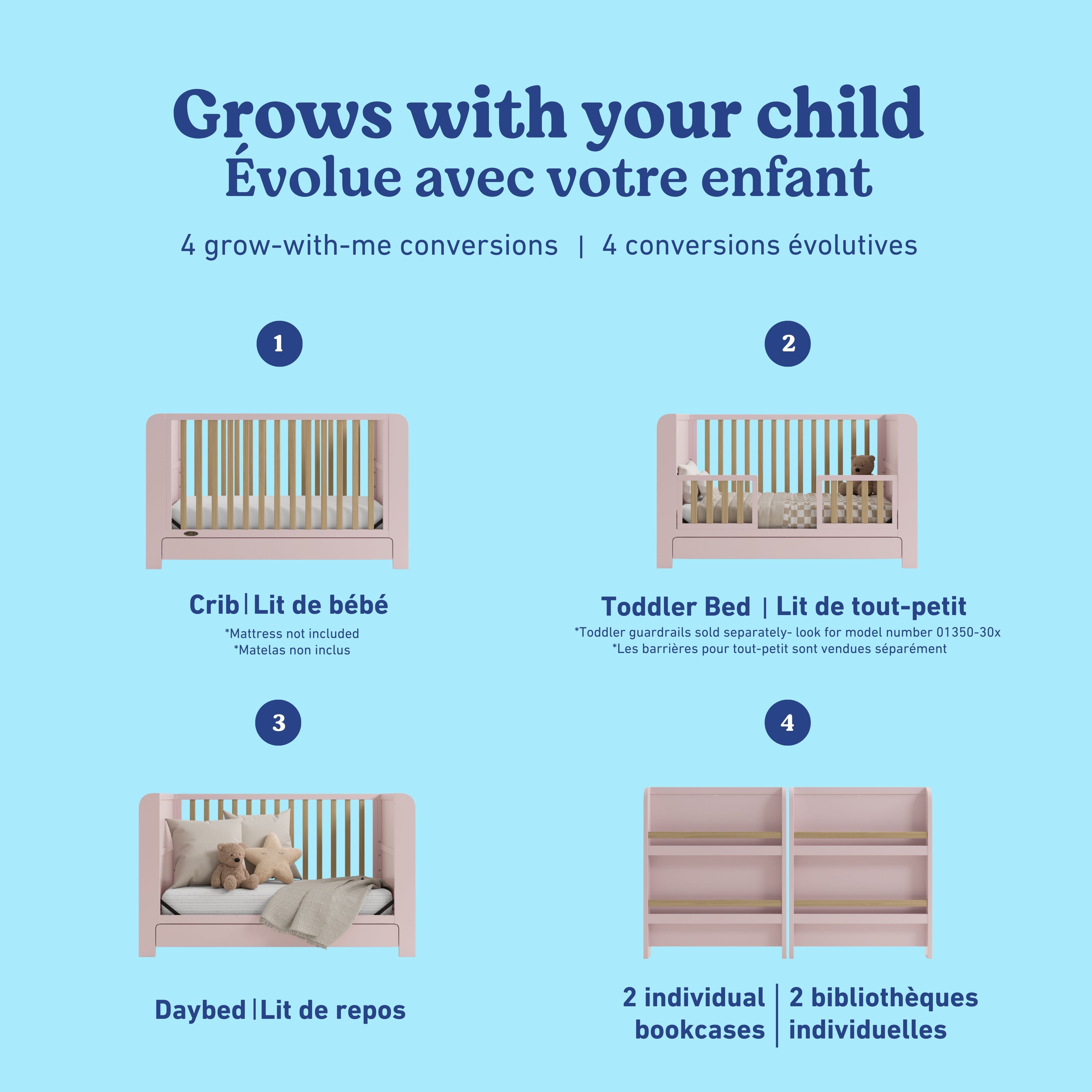 Read-with-me blush with driftwood crib conversions callout